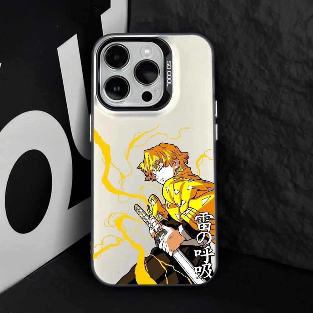 Cover Zenitsu Demon Slayer – Custodia iPhone Fulmine Style